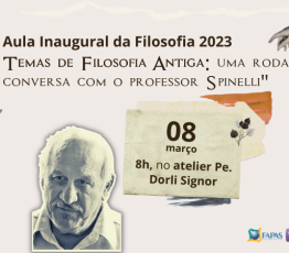 Curso de Filosofia da Fapas promove aula inaugural nesta quarta-feira
