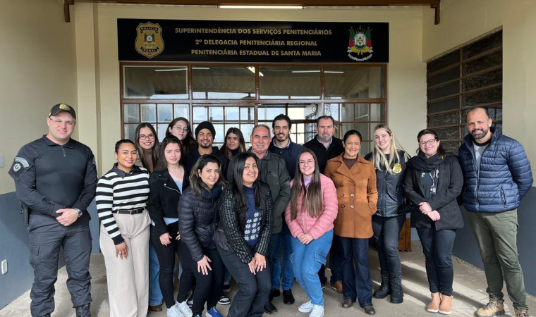 Curso de Direito realiza visita técnica à Penitenciária Estadual de Santa Maria