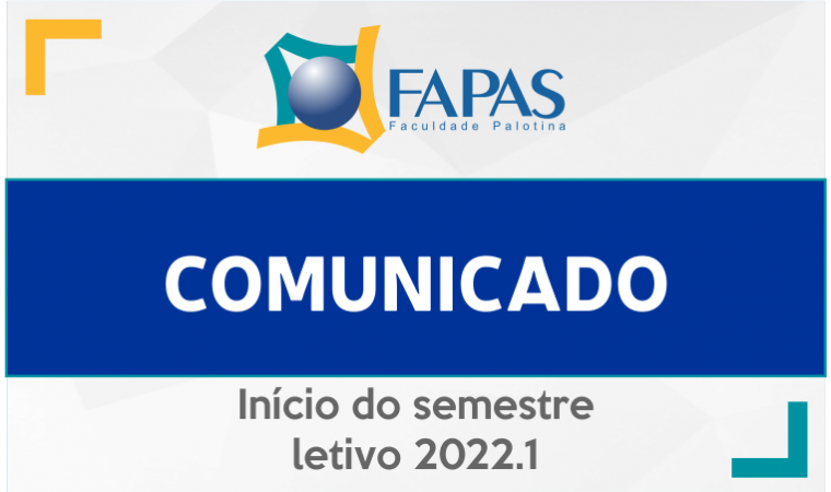 FAPAS retorna com aulas presenciais a partir do dia 21 de fevereiro