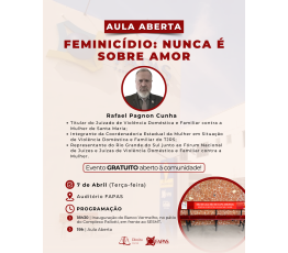 FAPAS promove Aula Aberta sobre feminicídio e inauguração do Banco Vermelho